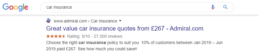 Car Insurance Page Title