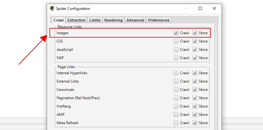 Advancec configuration in list mode