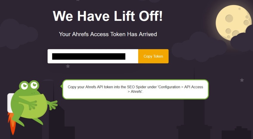 ahrefs API token