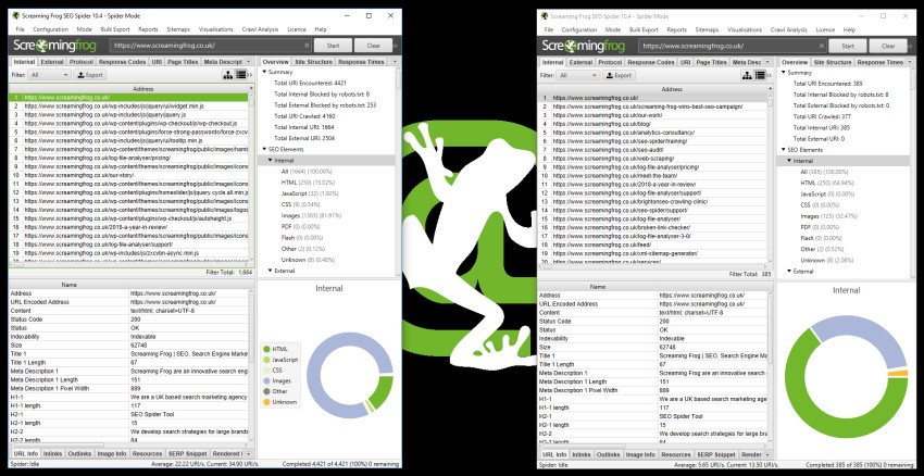 Compare Crawls Multiple Instances