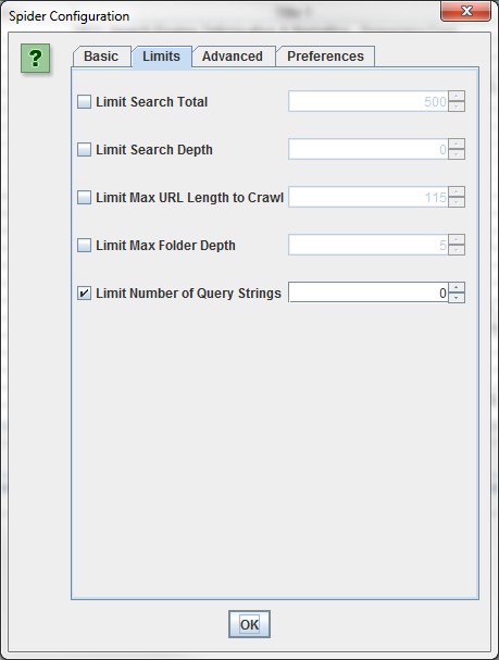 configuration limits