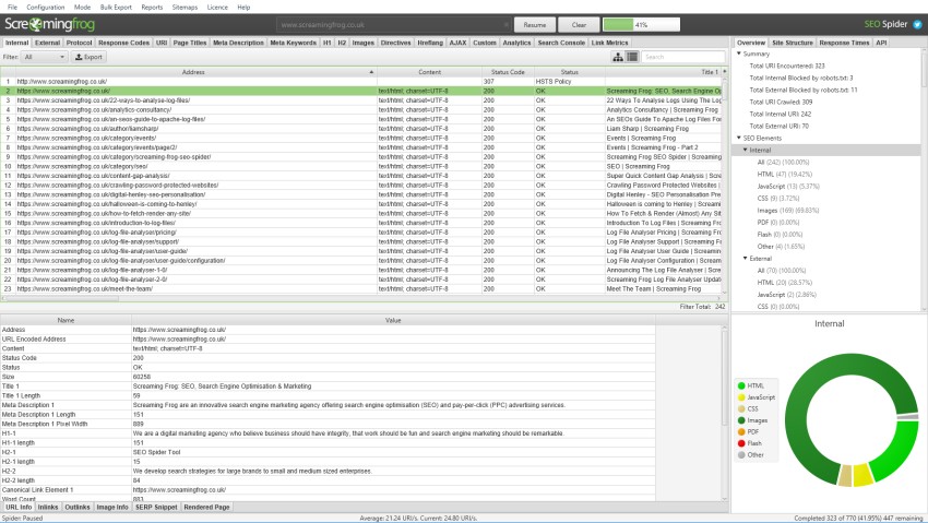 Crawl to generate the XML Sitemap