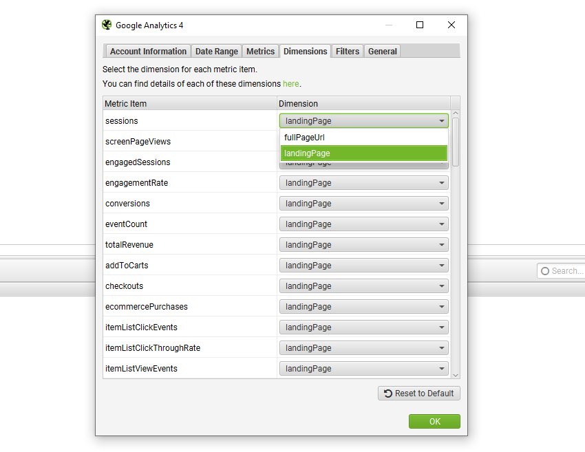 Google Analytics Dimensions