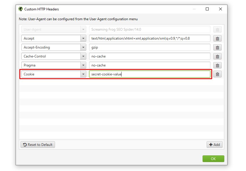 Custom Cookie via Custom HTTP Headers