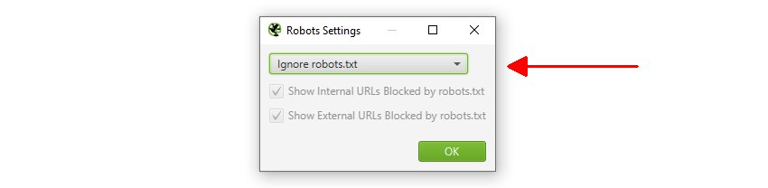 Ignore robots.txt