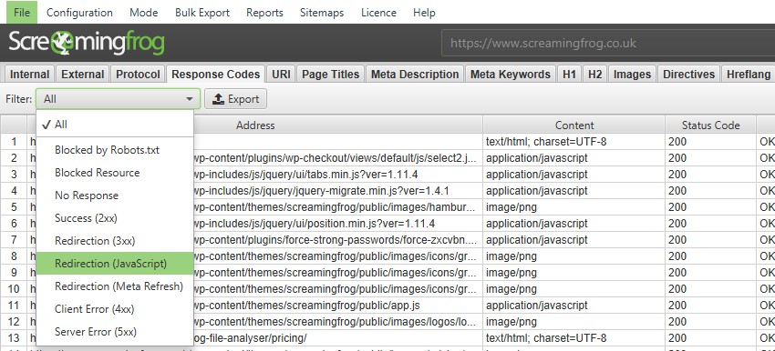 JavaScript redirects