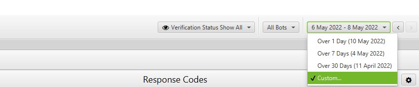 Log File Analyser Date Range