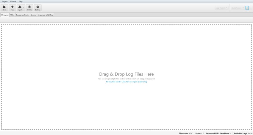 Drag & drop your log files