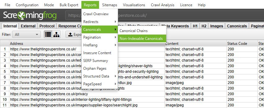 Non-Indexable Canonicals