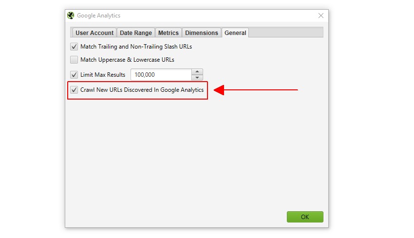 Crawl orphan pages discovered in Google Analytics