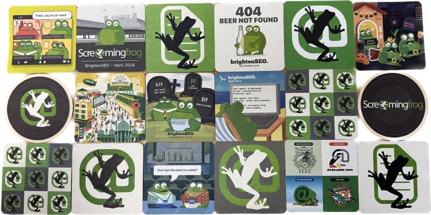 brightonSEO beer mats