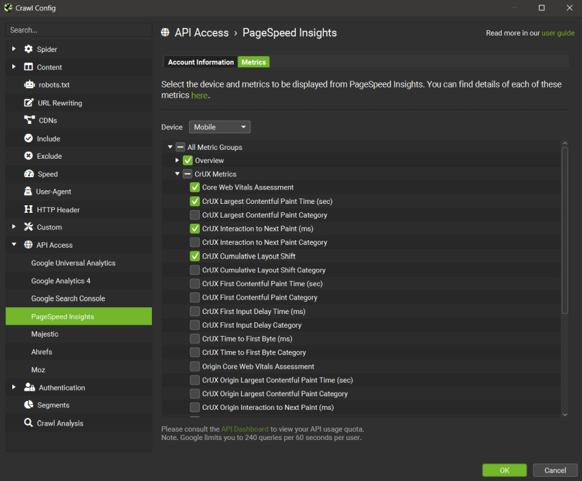 Core Web Vitals Metrics